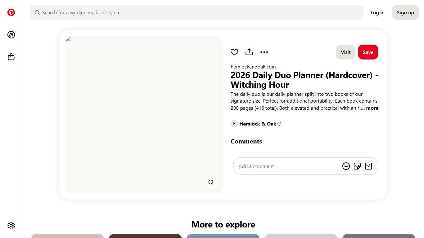 2026 Daily Duo Planner (Hardcover) - Witching Hour